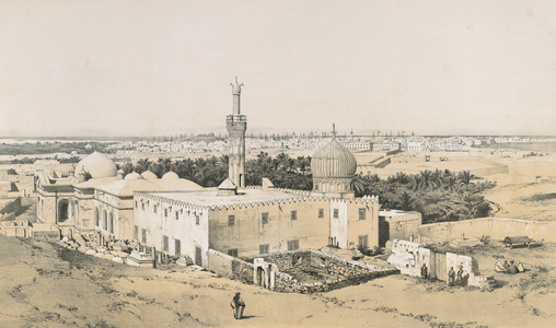 The Nabedemiane Mosque in Alexandria, 1843 (Lithograph)