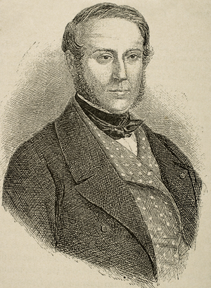 Portrait of Edouard Drouyn de Lhuys (1805-1881), French statesman and diplomat (engraving)