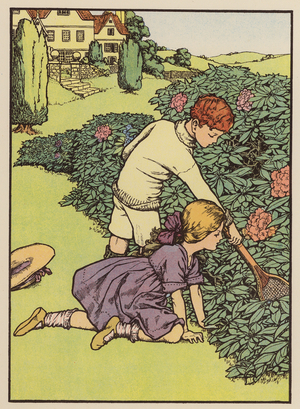 They hunted all that afternoon (colour litho)
