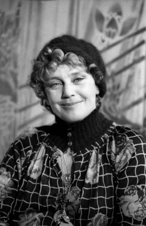 Actress Maria Schell during the TV Programme "Dix de der", 13 January 1976 (photo)