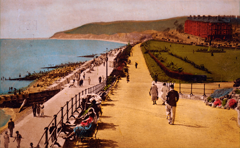 The promenade of Eastbourne beach