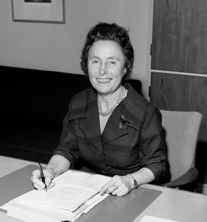 Oslo 19630201 Storting representative Berte Rognerud …, 1963 (photo)
