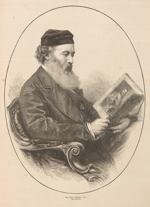 Sir John Gilbert, 1872 (engraving)