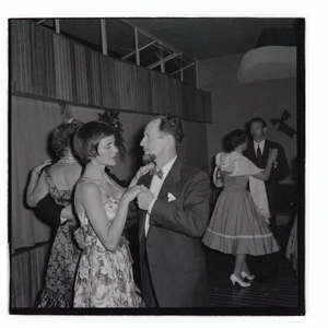 Publicity Club Christmas Party at Donovan Maule Theatre, 22nd December 1958 (b/w photo)