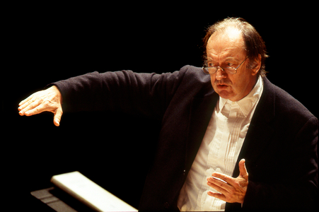 Nikolaus Harnoncourt - Portrait of the Austrian  conductorborn  6 12 1929- Paris 1999