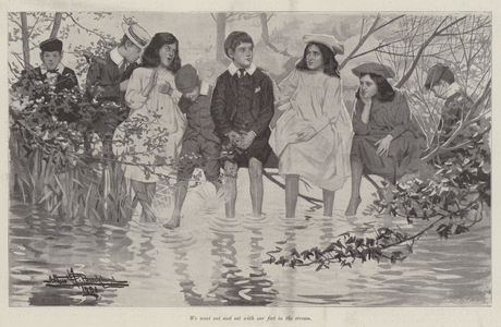 The Benevolent Bar, by E Nesbit (litho)