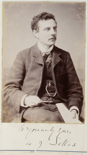 William Johnston Sollas (b/w photo)