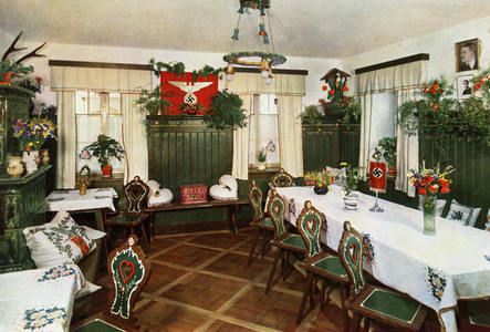 The Hitler Stübchen at the Lambach Inn on Lake Chiemsee, no date (b/w photo)