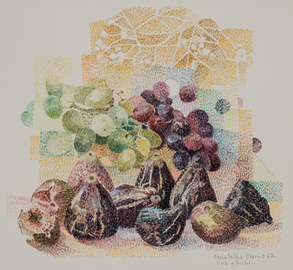 Grapes and figs, 1977 (w/c on paper)