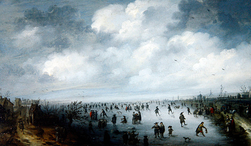 A Winter Scene, 1658 (oil on panel)