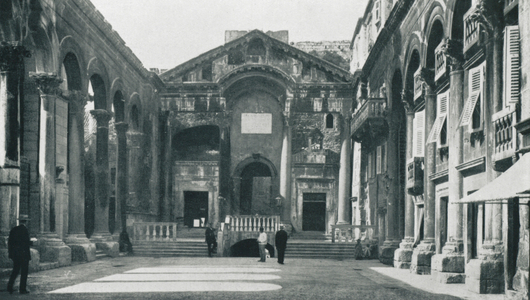 Palace of Diocletian, Spalato (b/w photo)