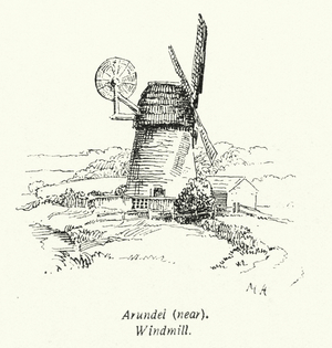 Arundel, near, Windmill (litho)