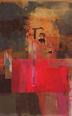 Cable Cars, 2014 (Collage on Paper)
