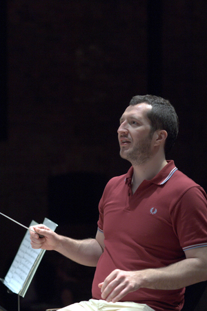 Thomas Ades - portrait of the English composer and artistic director of the Aldeburgh festival in Snape Maltings during the Aldeburgh Festival, 1 June 2005