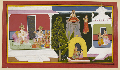 Kusha approaches Brahmadatta, 1712 (miniature)