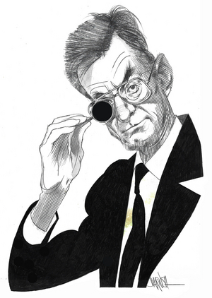 Carlo Lizzani, 2024 (digital coloured pencil drawing)