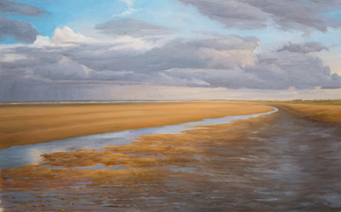 Low Tide 1, Sandwich Bay, 2013 (oil on canvas)