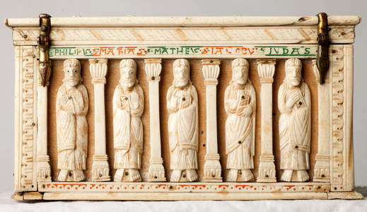 Reliquary casket, Cologne, Germany, c.1150 (wood and ivory)