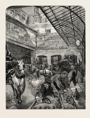 France: The New Post Office, Paris, Engraving 1880 1881