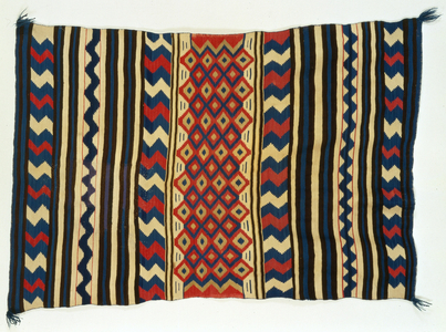 Sarape, Wearing Blanket, Navajo Culture, c.1860 (wool & dye)