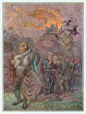 The Destruction of Doubting Castle from The Pilgrims Progress by John Bunyan