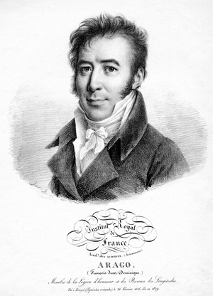 Francois Arago (1786-1853) French politician physicist and astronomer, director of the observatory of Paris, engraving, 19th century