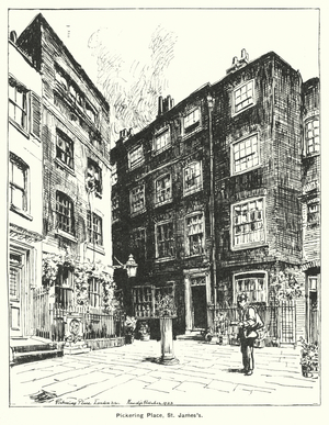 Pickering Place, St James's (litho)