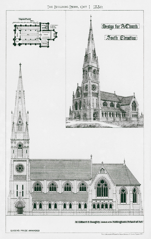 Design for a Church, South Elruation (litho)