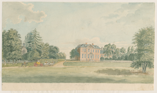 Stretton Hall: water colour painting, nd [late 18th cent] (painting)