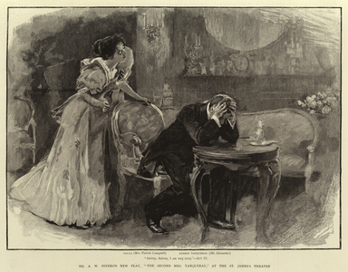 Mr A W Pinero's New Play, "The Second Mrs Tanqueray," at the St James's Theatre (engraving)