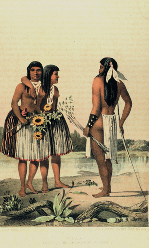 Yumas tribesmen. In: 'United States and Mexican Boundary Survey. Report of William H. Emory 1857