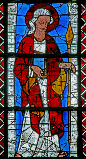 Window w219 depicting St Thomas (stained glass)