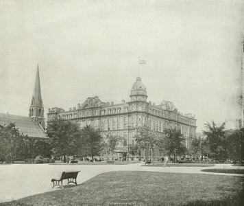 Windsor Hotel, Montreal, Canada (b/w photo)