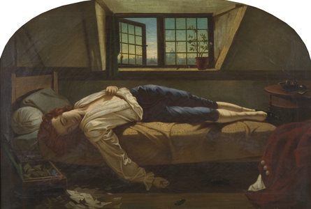 Death of Chatterton, 1861 (oil on mahogany panel)
