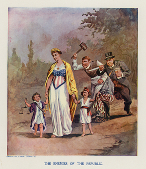 The Enemies of the Republic (colour litho)
