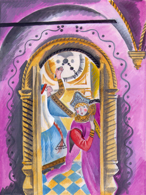 Illustration from 'The Scarlet Flower' by Sergey Aksakov, 1858, 1989 (gouache on paper)