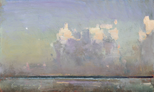 Early Morning, Camber, 2021 (oil on board)