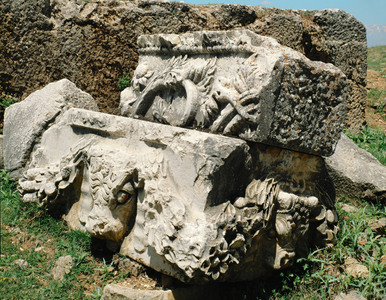 Remnants of a temple frieze