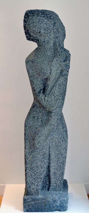 Woman with a Bird, 1959 (stone)