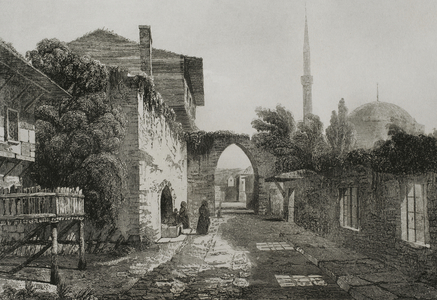 Turkey, Constantinople, Old Istanbul, Engraving, 19th century