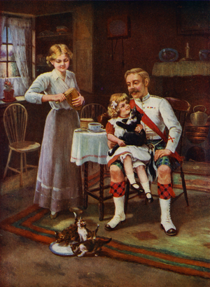Home Again! (colour litho)