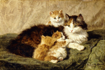 Contentment, 1900 (oil on panel)