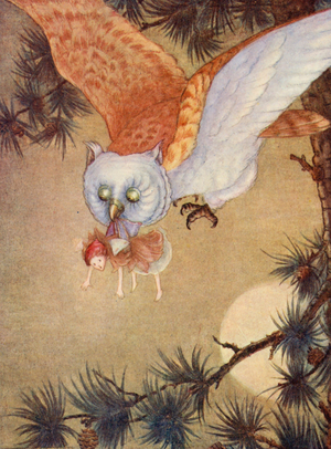 The Fairy felt a sharp nip (colour litho)