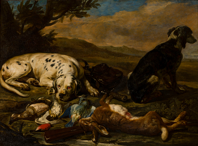 Still life based on Hunting, c.1665-1701 (oil on canvas)