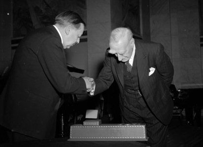 Oslo 19491210: The Peace Prize: Nobel Peace Prize 1949 to Baron John Boyd Orr of Brechin,  …, 1949 (photo)