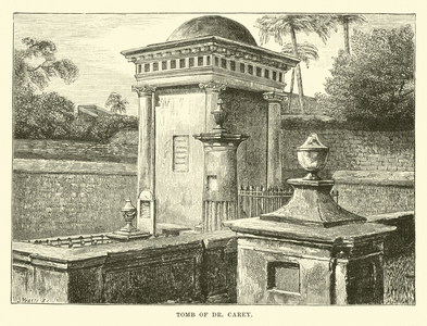 Tomb of Dr Carey (engraving)
