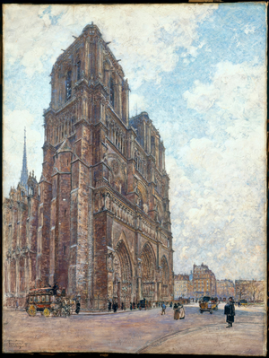 Notre-Dame de Paris, in 2-1901 (plaster on canvas)