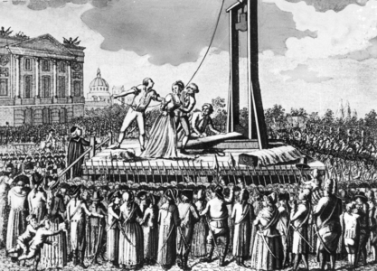Execution of Marie Antoinette of France, 1793