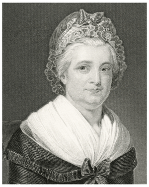 Martha Washington (1731-1802), Wife of George Washington, First President of the United States, Head and Shoulders Portrait, Steel Engraving, Portrait Gallery of Eminent Men and Women of Europe and America by Evert A. Duyckinck, Published by Henry J. Johnson, Johnson, Wilson & Company, New York, 1873 (print)