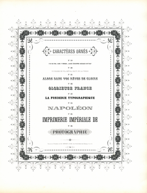 Ornamental Typefaces with Decorative Frame (print)